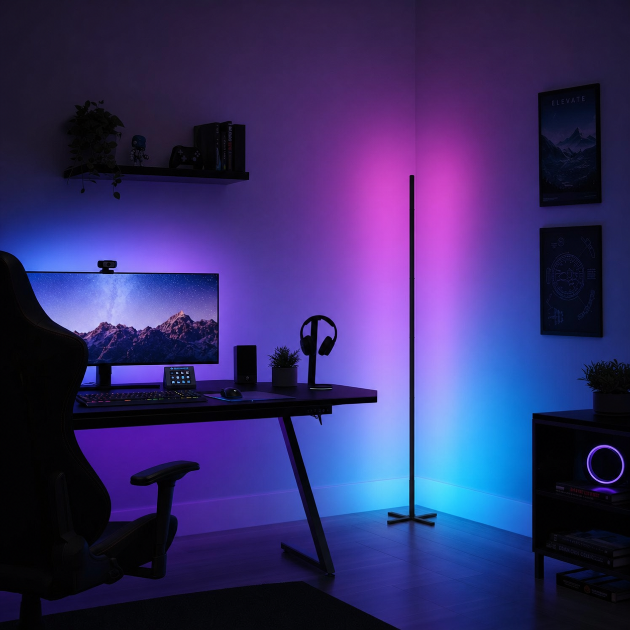 Aurora RGBIC Smart Corner Floor Lamp — view 2